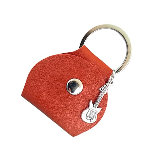 Tasche mit Gitarrenplektren | Taschenanhänger Organizer der Wahl | Aufbewahrungswerkzeug aus PU-Leder für Zuhause, Bühnenauftritte, Schule, Konzert, Se référer au descriptif, Siehe Beschreibung von Generic