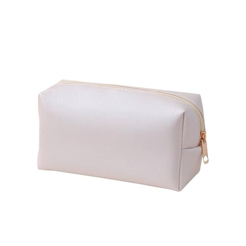 Taschen for Damen, Make-up-Tasche for Geldbörse, Pu-Leder, Make-up-Tasche, Reise-Make-up-Tasche mit Reißverschluss(White) von Generic