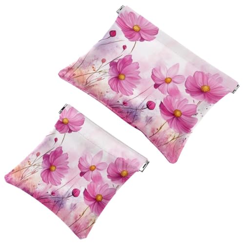 Taschenkosmetiktasche, wasserdichte Reisetasche, Mini-Make-up-Tasche, tragbar, ohne Reißverschluss, für Frauen, Mehrfarbig 05, 7.1x5.8inch/4.7x4.5inch, Mehrfarbig 05, 7.1x5.8 inch/4.7x4.5 inch von Generic