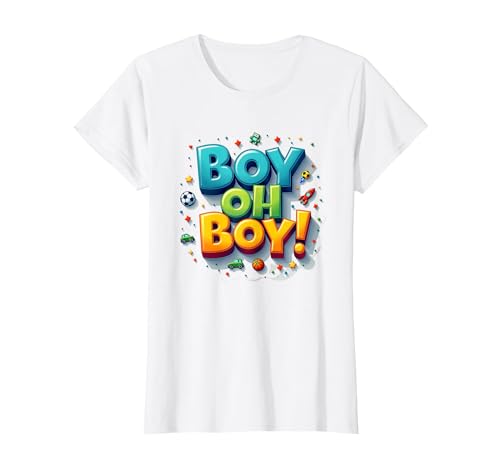 Team Boy Oh Boy! Spielerisches Sport- & Abenteuer-Thema T-Shirt, Damen, Weiß, XS Team Boy Oh Boy! Spielerisches Sport- & Abenteuer-Thema T-Shirt, Damen, Weiß, XS von Generic