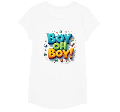Team Boy Oh Boy! Spielerisches Sport- & Abenteuer-Thema T-Shirt, Girls, Weiß, XS Team Boy Oh Boy! Spielerisches Sport- & Abenteuer-Thema T-Shirt, Girls, Weiß, XS von Generic