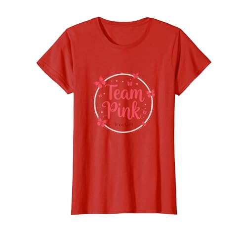 Team Pink It's a Girl Baby Shower Butterfly Celebration T-Shirt, Damen, Rot, XS Team Pink It's a Girl Baby Shower Butterfly Celebration T-Shirt, Damen, Rot, XS von Generic