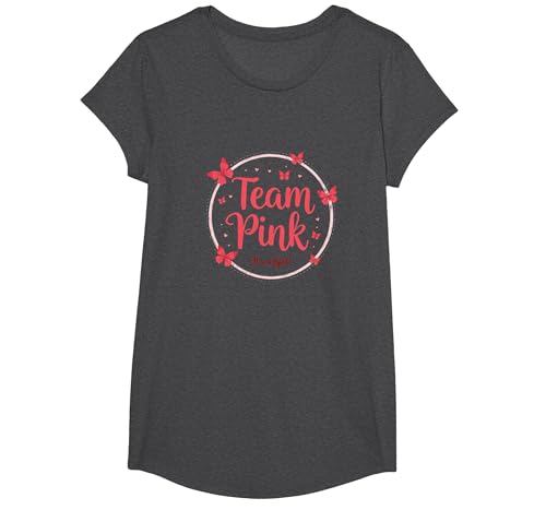 Team Pink It's a Girl Baby Shower Butterfly Celebration T-Shirt, Girls, Anthrazit Meliert, XS Team Pink It's a Girl Baby Shower Butterfly Celebration T-Shirt, Girls, Anthrazit Meliert, XS von Generic