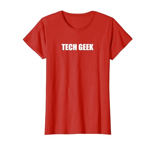 Technikfreak T-Shirt, Damen, Rot, XS von Generic