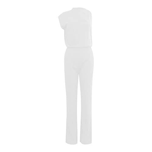 Teddy Jumpsuit Damen - Einfarbiger Overall, gerade Hose, einfaches und exquisites Design Weihnachten Schlafanzug Damen von Generic