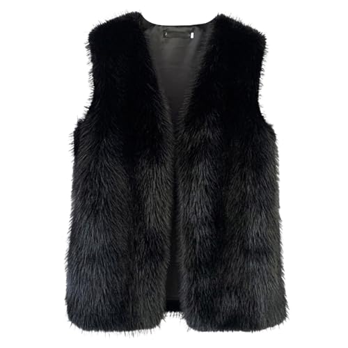 Teddyfleece Weste Damen Kurz Fellweste Teddywesten Leichte Ärmellos Weste Fleeceweste Winter Warm Westen Einfarbig Damenweste Teddyjacke Plüschweste Winterweste Thermoweste von Generic