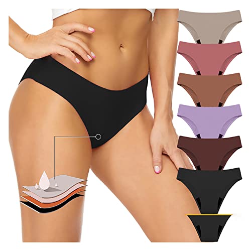 Teenager Mädchen Perioden Bikinihose-Damen Bikini Auslaufsichere Menstruations Badehose Periodenunterwäsche Saugstark Menstruation (DE/NL/SE/PL, Alphanumerisch, 4XL, Regular, Regular, Schwarz) von Generic