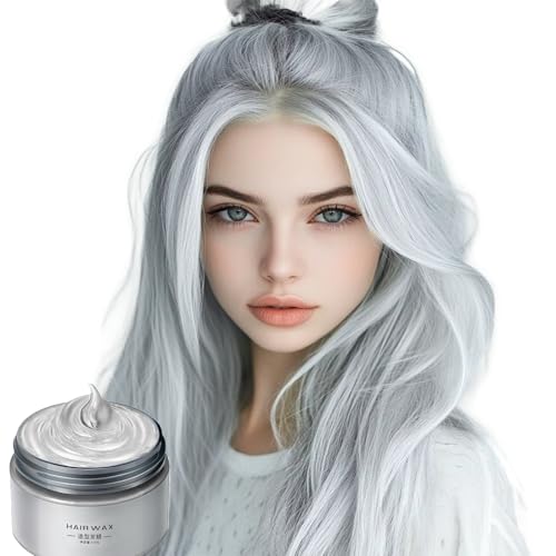 Temporäre Haarfarbe 120 g - Abwaschbare Haarfarbe ohne Ammoniak| Pflanzenformel | Für Männer & Frauen | Party-Look | Grauabdeckung | Dermatest-geprüft | Vegan von Generic