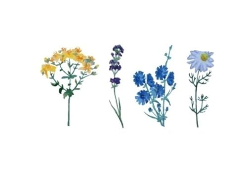 Temporäre Tattoos Aufkleber Blume Blumen for Mädchen gefälschte Pflanzenaufkleber Arm von Generic