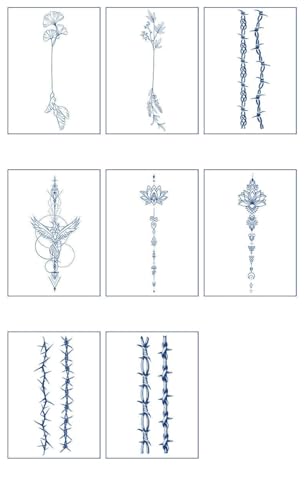 Temporary Tattoos Einfache Blume Kräutersaft Mädchen Armband Tattoo Aufkleber Armband Dorn Pfirsich Armband Armband Paar Aufkleber von Generic