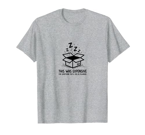 Teurer Schlafanzug Humor: Sleepy Box Graphic T-Shirt, Herren, Grau Meliert, 5XL Teurer Schlafanzug Humor: Sleepy Box Graphic T-Shirt, Herren, Grau Meliert, 5XL von Generic