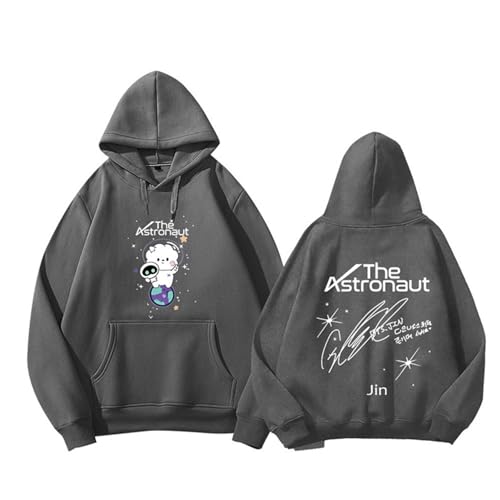 The Astronaut Hoodies SEOK JIN Sweatshirt Unisex for K-Pop-Fans(Dark gary-thick,L) von Generic