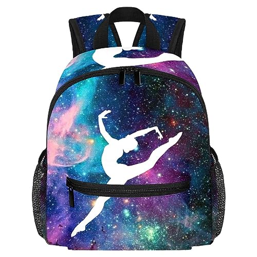 The Milky Way Gymnastics Pattern Toddler Kid Boys Girls Kindergarten Children Snack Nursery School Backpack, mehrfarbig, 10x4x12 in von Generic