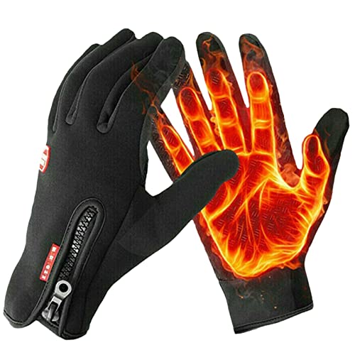 Thermo-Handschuhe, warme Handschuhe für Herren und Damen, Touchscreen-Winterhandschuhe, winddicht, Sporthandschuhe zum Autofahren, Wandern, Radfahren, Znet-au von Generic