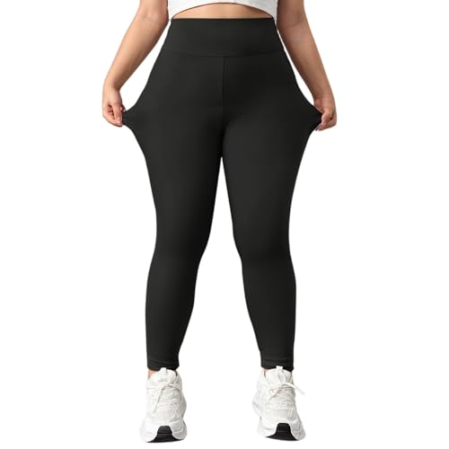 Thermo Leggings Damen Gefüttert Leggings Fleece Thermohose Verdickte Plüsch Leggins High Waist Thermoleggings Warm Sportleggins Thermounterwäsche Warm Strumpfhose Winter von Generic