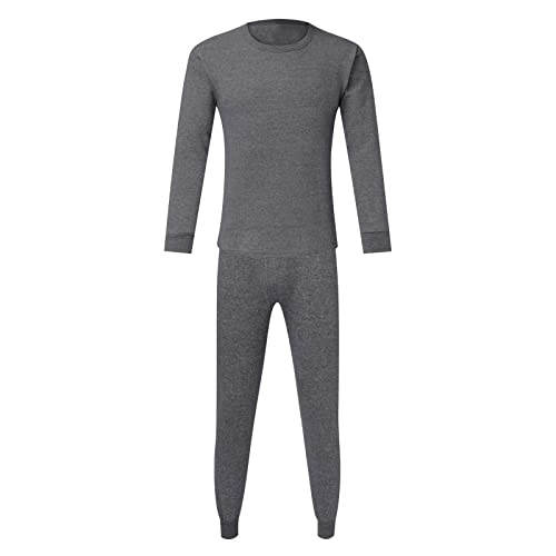 Thermounterwäsche Herren, Funktionsunterwäsche Skiunterwäsche Winter Thermowäsche Set Warm Weich Funktionswäsche atmungsaktiv Thermo Unterwäsche(GY1,L) von Generic