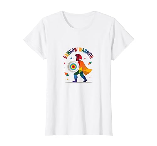 Tie Dye Rainbow Warrior: Bunte Herren Pride Grafik T-Shirt, Damen, Weiß, XS Tie Dye Rainbow Warrior: Bunte Herren Pride Grafik T-Shirt, Damen, Weiß, XS von Generic