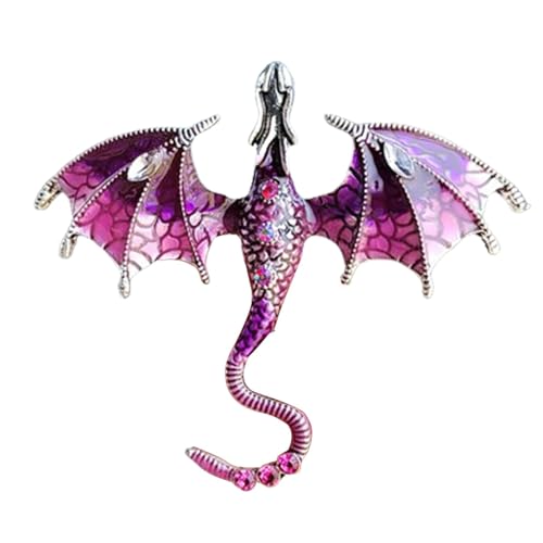 Tierbroschen für Frauen, Vintage-Brosche | Tier Drache Emaille Brosche Taschen Pin | Party Brosche Tierbrosche Punk Mode für Rucksäcke Kleidung, Se référer au descriptif, Siehe Beschreibung, Siehe von Generic