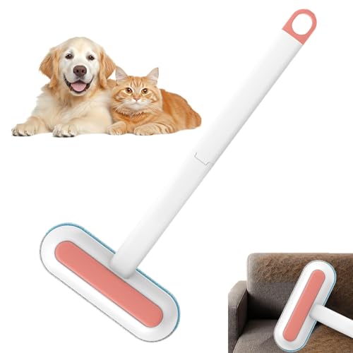 Tierhaarentfernungsbürste | Langer Griff Waschbarer Flusenentferner Für Hunde- Und Katzenhaare - Wiederverwendbarer Flusenentferner Für Kleidung Teppich Wohnzimmer Fliesen Schlafzimmer Bettwäsche von Generic