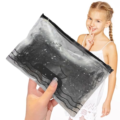 Ties Haargummis - Flexible und langlebige Mini-Haargummis | Haargummi kein Schaden für Mädchen, starke elastische Haargummis für geflochtenes Haar von Generic