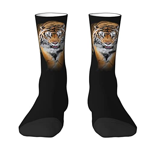 Tiger Crew Socken Coole Socken Kleid Socken Tierstrümpfe Socken Neuheit Sportsocken Lange Socken, Tiger 04, One size von Generic