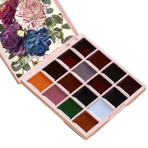 Tiny Solid Nail Gel Polish – Nagelmalerei-Maniküre-Kleber | Solide Gel-Nagellack-Palette | 16-Farben-Gellack-Palette für Nagelkunst | Fingernägel Dekoration Maniküre Werkzeug Anfänger von Generic