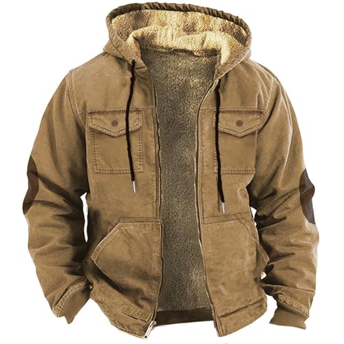 Top-Angebote des Tages Herren Winter Fleece Warm Wasserdicht Jacke Winterjacke Übergangsjacke Vintage Windbreaker Winterjacke Stehkragen Motorrad Militär Fliegerjacke Top-Angebote des Tages Herren Winter Fleece Warm Wasserdicht Jacke Winterjacke Übergangsjacke Vintage Windbreaker Winterjacke Stehkragen Motorrad Militär Fliegerjacke von Generic