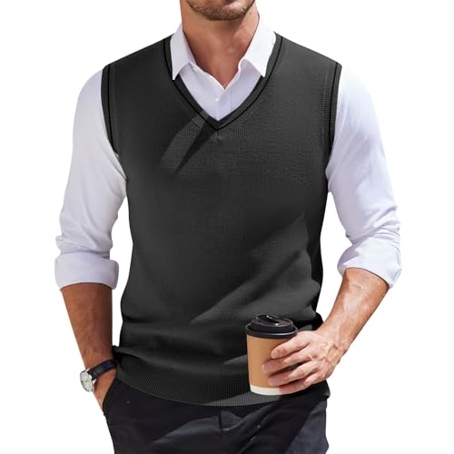 Tracht Weste Herren Herren Pullunder Weste Westen Ohne Arme Strick Weste Pulunder Herren Herren Pullunder Baumwolle Wollweste Herren Herren Pullunder V-Ausschnitt Sport Herren Strickwesten von Generic