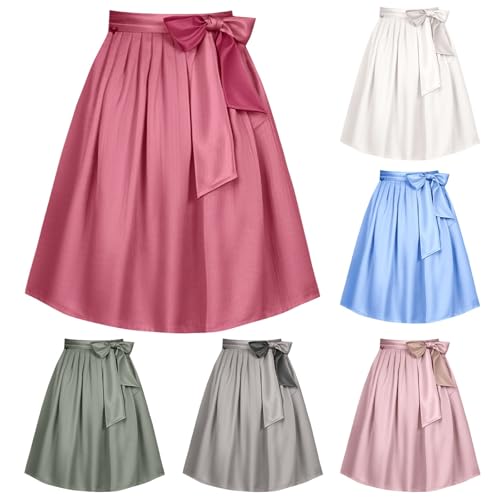 Trachtenrock Damen Dirndlschürzen- Dirndl Schürze 60-70 cm Oktoberfest Lang Dirndlschürze Große Größen Trachten Rock von Generic