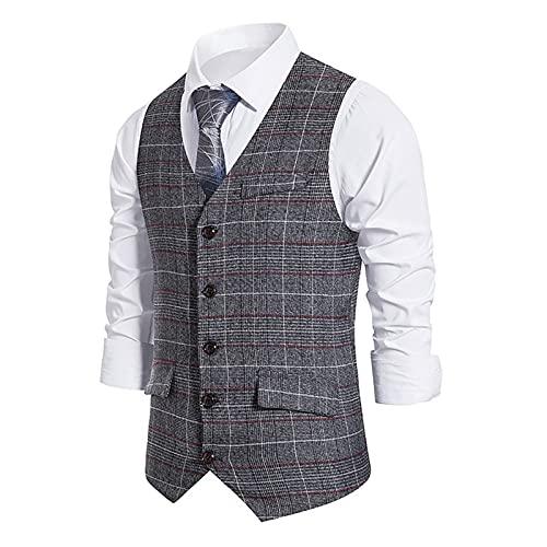 Trachtenweste Herren Beige Trachtenweste Herren Grün Elegant Trachtenweste Herren Grau Grün Trachtenweste Herren Rot Samt Herren Weste Sommer Anzugweste Herren Schwarz 4XL Anzugweste Herren von Generic