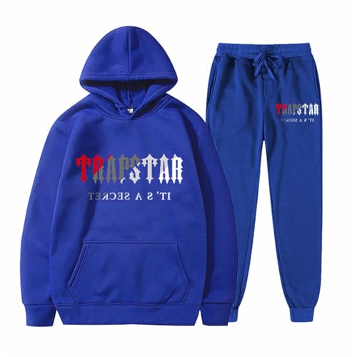 Tracksuit Herren Baggy Herren Jogginganzug Sportanzüge Women'S Track Suits 2 Piece Jogginganzüge Für Herren Jogginganzug Herren Baumwolle Jogger Anzug Trapstar Anzug Herren Y2K Jacke Hoodie von Generic