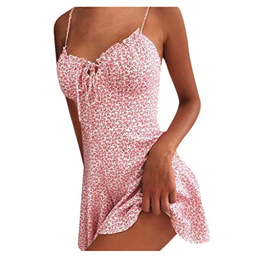 Trägerkleid Damen Sommer Sexy Slim-Fit Strandkleid Ärmellos Spaghettiträger Korsett Kleid Mit Strappy Kurz A-Linie Saum Blumenkleid Mode Freizeitkleid Mini Kleid Partykleid Wickelkleid Trägerkleid Damen Sommer Sexy Slim-Fit Strandkleid Ärmellos Spaghettiträger Korsett Kleid Mit Strappy Kurz A-Linie Saum Blumenkleid Mode Freizeitkleid Mini Kleid Partykleid Wickelkleid von Generic