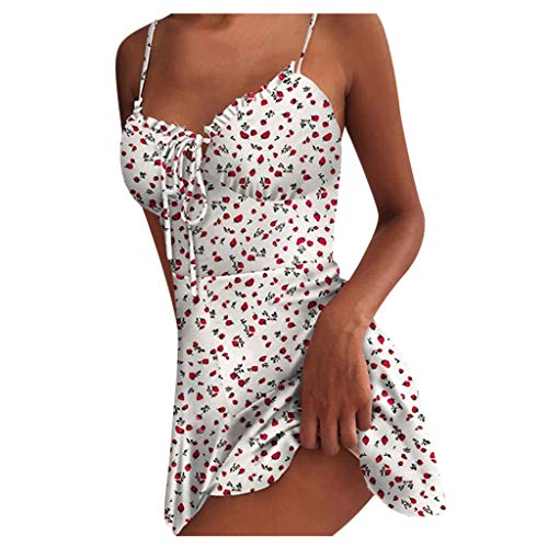 Trägerkleid Damen Sommer Sexy Slim-Fit Strandkleid Ärmellos Spaghettiträger Korsett Kleid Mit Strappy Kurz A-Linie Saum Blumenkleid Mode Freizeitkleid Mini Kleid Partykleid Wickelkleid Trägerkleid Damen Sommer Sexy Slim-Fit Strandkleid Ärmellos Spaghettiträger Korsett Kleid Mit Strappy Kurz A-Linie Saum Blumenkleid Mode Freizeitkleid Mini Kleid Partykleid Wickelkleid von Generic