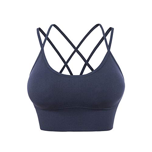 Trägerlos Gepolster Sport BH Bralette Bustier Gepolstert für Damen Push-Up BH mit gekreuzten Rückenpartien Damen Bustier Große Größen Klassische Bequem Stretch Bra Running Bra für Fitness Yoga Trägerlos Gepolster Sport BH Bralette Bustier Gepolstert für Damen Push-Up BH mit gekreuzten Rückenpartien Damen Bustier Große Größen Klassische Bequem Stretch Bra Running Bra für Fitness Yoga von Generic