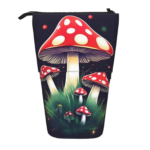 Tragbar Bleistift Tasche Zauberpilze Bleistift Beutel Praktischem Bleistiftetui für Damen Schulsachen Mädchen von Generic