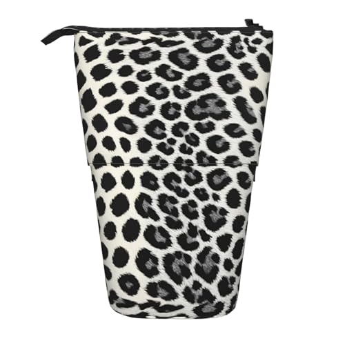 Tragbar Bleistifttasche Schwarzer Leopardendruck Pencil Case Stylisches Stiftemappe für Büro Erwachsene Student von Generic