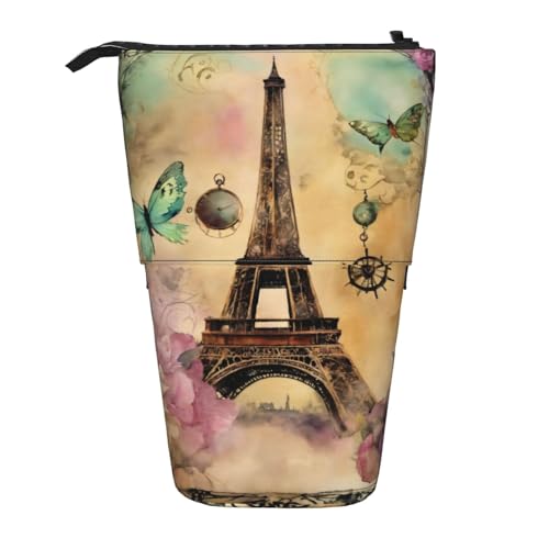Tragbar Mäppchen Pariser Eiffelturm Briefpapier Tasche Strapazierfähig Bleistift Beutel für Damen Erwachsene Schule von Generic