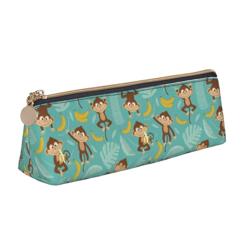 Tragbar Stifthalter AFFE Tropische Bananenpalmen Bleistift Tasche Praktischem Bleistifttasche für Erwachsener Schulsachen Damen von Generic