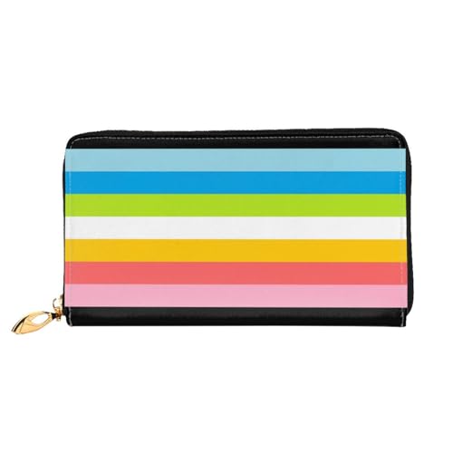 Tragbare Brieftasche Queer-Pride-Flagge LGBTQ Kleine Münzbörse Vintage Design Geldbeutel Printmotiv Leder Geldbörse Für Frauen, Freundin, Mädchen von Generic