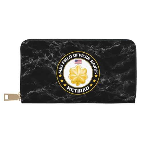 Tragbare Brieftasche Us Army Maj Field Officer Ränge Im Ruhestand Portemonnaie Tragbare Portmonee Kreative Geldtasche Für Frauen, Mädchen, Mutter von Generic
