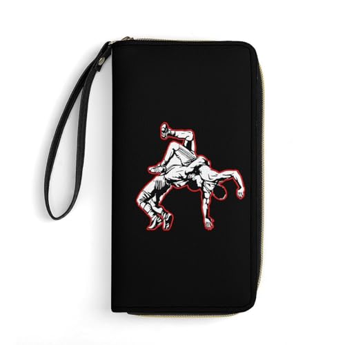 Tragbare Brieftasche Us-Ringkampf Geldtasche Retro Verschluss Geldbörsen Lustige Kartenetui Für Mutter, Freund, Lehrer von Generic