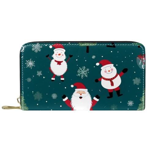 Tragbare Brieftasche Weihnachten Weihnachtsmann Schneemann Portmonee Tragbare Verschluss Geldbörsen Lustige Brieftasche Für Freund, Tochter, Frauen von Generic
