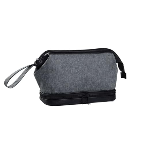 Tragbare Kulturtasche for Männer, Reisetasche mit Mehreren Fächern for Ihre Pflegeartikel(Gray) von Generic