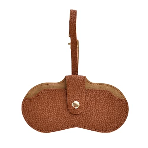 Tragbarer Brille Gehäusehalter, Leder Brillenschutz | Schlanke Reisgläserhülle mit weichem Innenraum, leichte Augenbrillenabdeckung für Männer, Frauen, Freunde während des Pendelns, Reisens oder Allta von Generic