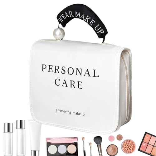 Tragbarer Reise-Kulturbeutel, Kulturbeutel für die Körperpflege | Wasserfester Make-up-Organizer - Faltbarer Kosmetik-Organizer, Kulturbeutel für Reisen, Damen-Kosmetik-Schmuck-Kulturbeutel Tragbarer Reise-Kulturbeutel, Kulturbeutel für die Körperpflege | Wasserfester Make-up-Organizer - Faltbarer Kosmetik-Organizer, Kulturbeutel für Reisen, Damen-Kosmetik-Schmuck-Kulturbeutel von Generic