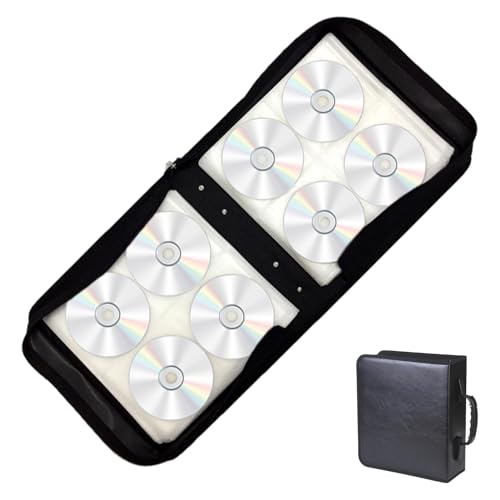 Tragetasche für CDs und CDs, große Aufbewahrungstasche für DVDs und CDs, tragbare -Halterung mit Griffen für Reisen oder Zuhause Tragetasche für CDs und CDs, große Aufbewahrungstasche für DVDs und CDs, tragbare -Halterung mit Griffen für Reisen oder Zuhause von Generic