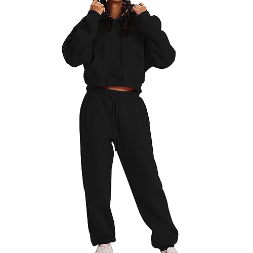 Trainingsanzüge Für Damen Sweathose Jogginganzug ​ Sportanzug Freizeitanzug Freizeit Jogger Set Baumwolle​ Fitnessanzüge Für Den Alltag ​lässige Streetwear Spüren von Generic