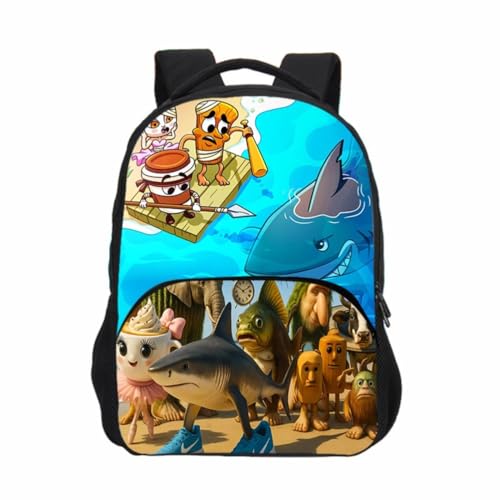 Tralalerotralala Kinderrucksack, Italienisch Brainrot AI Tier Fronttasche Schultasche für Jungen und Mädchen,Style 10 von Generic