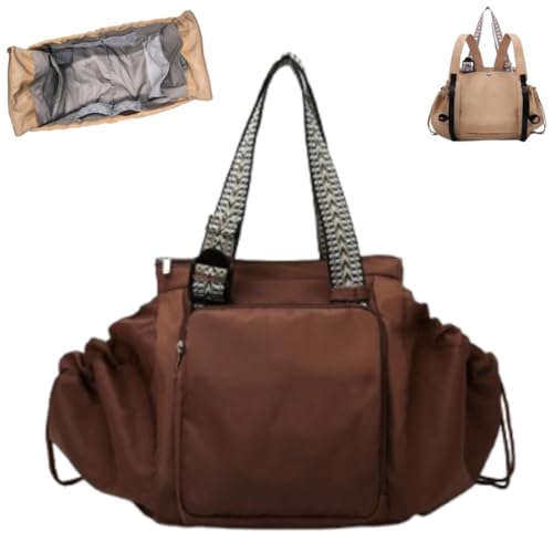 Transformable Cradle Bag,Large Capacity Convertible Tote Backpack,Multi-functional Crossbody Bag for Women,Travel & Daily Use (Brown) von Generic