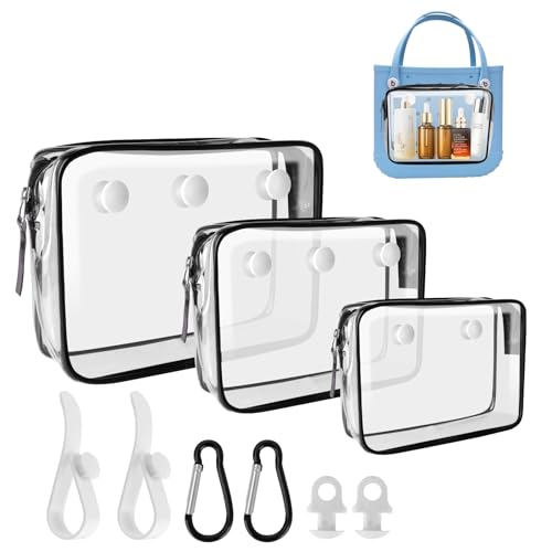 Transparente Einsätze, kompatibel mit Bogg Bag, Haken und Schlüsselanhängerhalter für Strandtaschen, organisieren Sie Wertsachen und Zubehör für Bogg Bags, 6 Stück von Generic